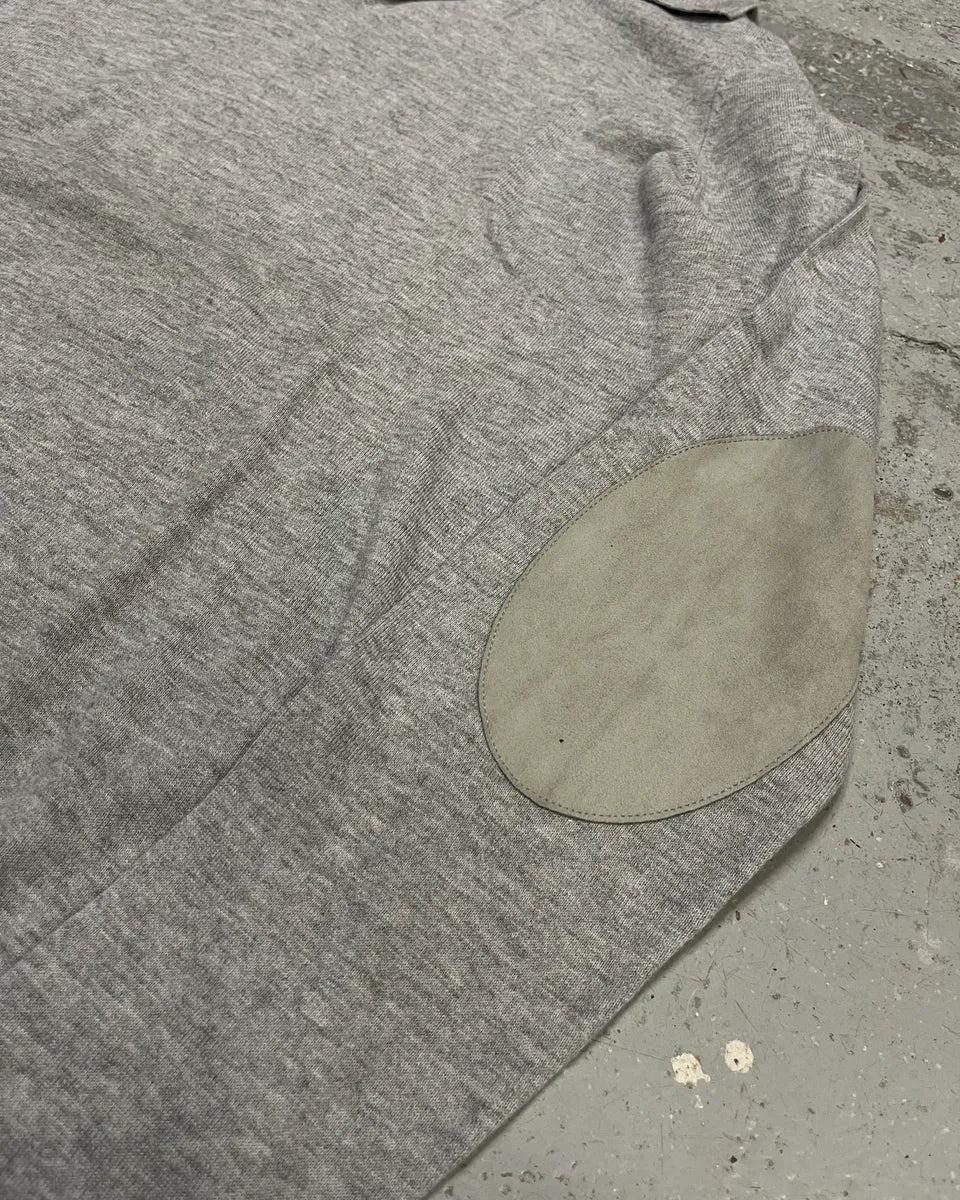 SS2014 Maison Margiela Grey Elbow Patch Polo Collar Sweater mMZzWLn 5