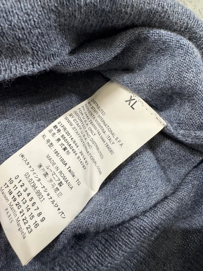SS2014 Maison Margiela Grey Wool Polo Sweater (XL) 1