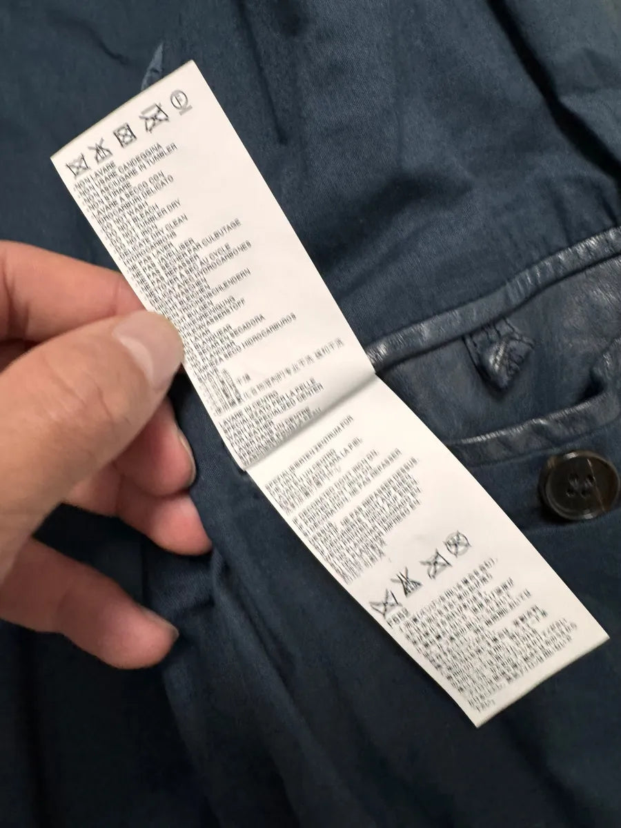 SS2014 Maison Margiela Navy 5-Zip Leather Jacket (L) 9