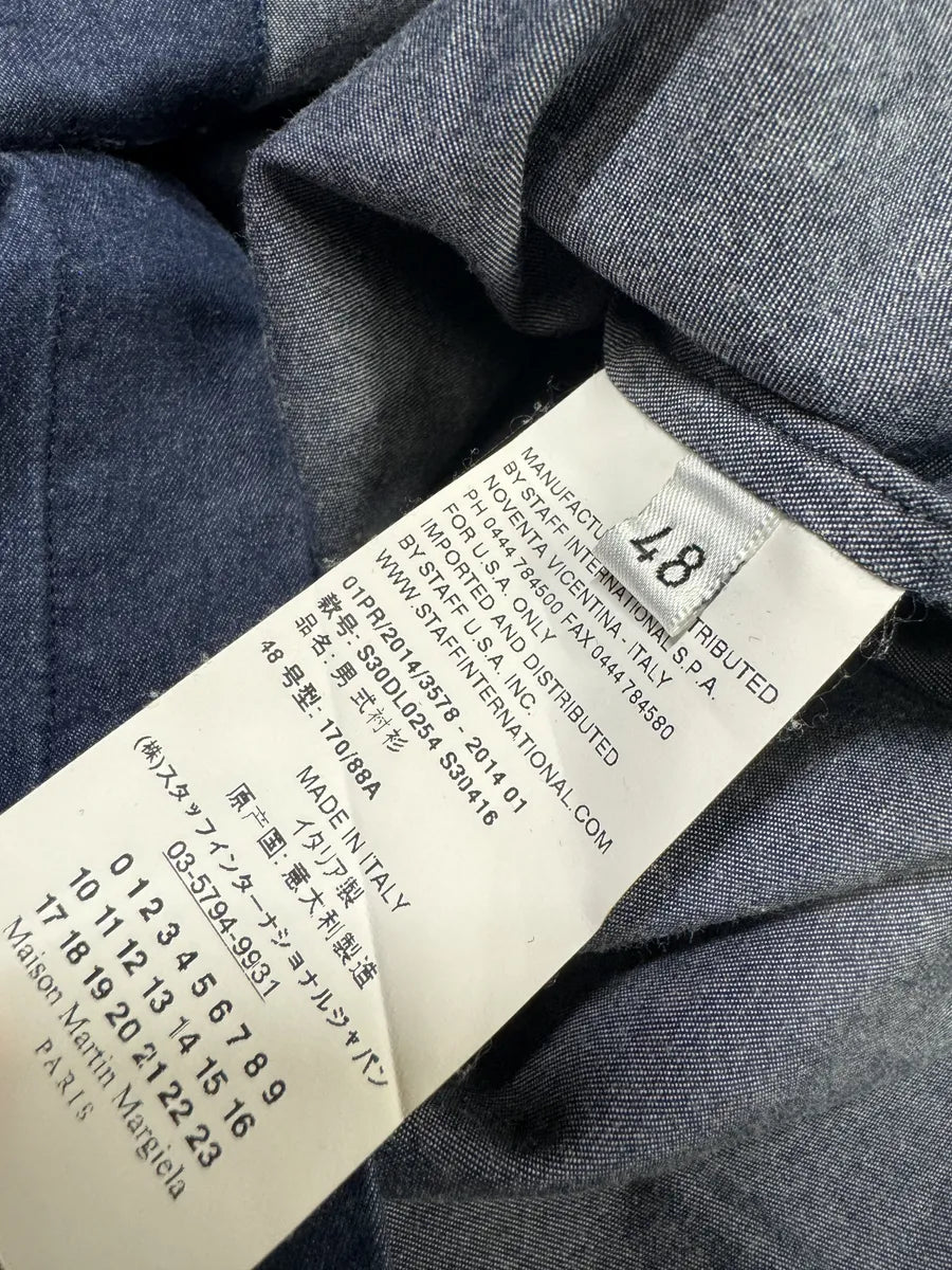 SS2014 Maison Margiela Navy Brut Signature Shirt (S/M) LeoCSob 6