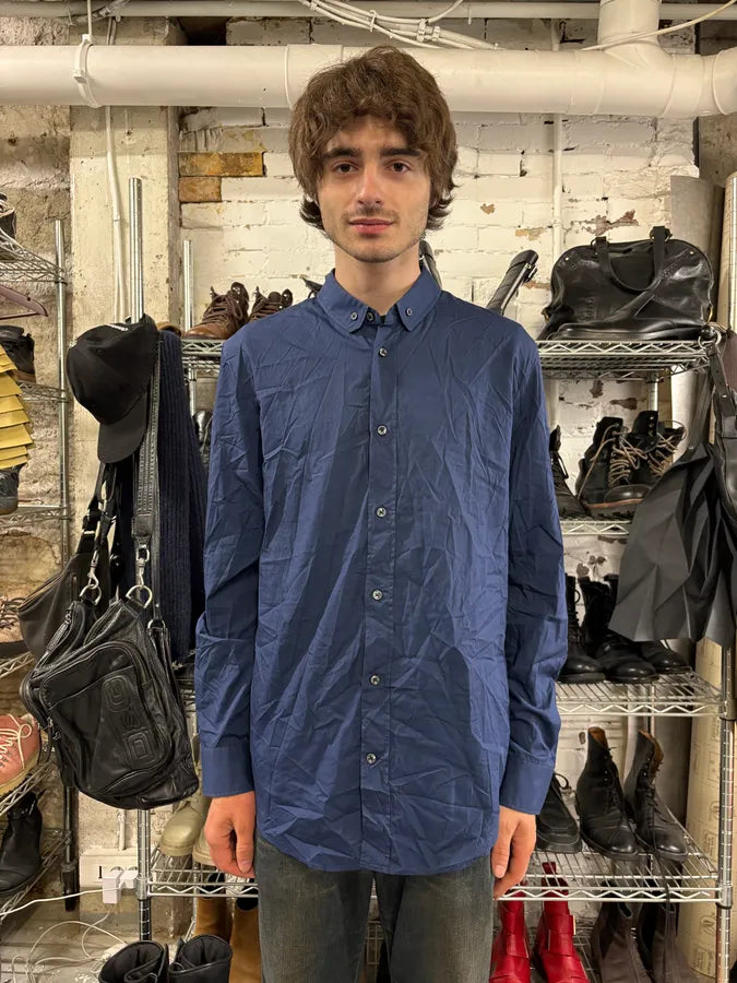 SS2014 Maison Margiela Navy Signature Shirt RYiEIxB 1