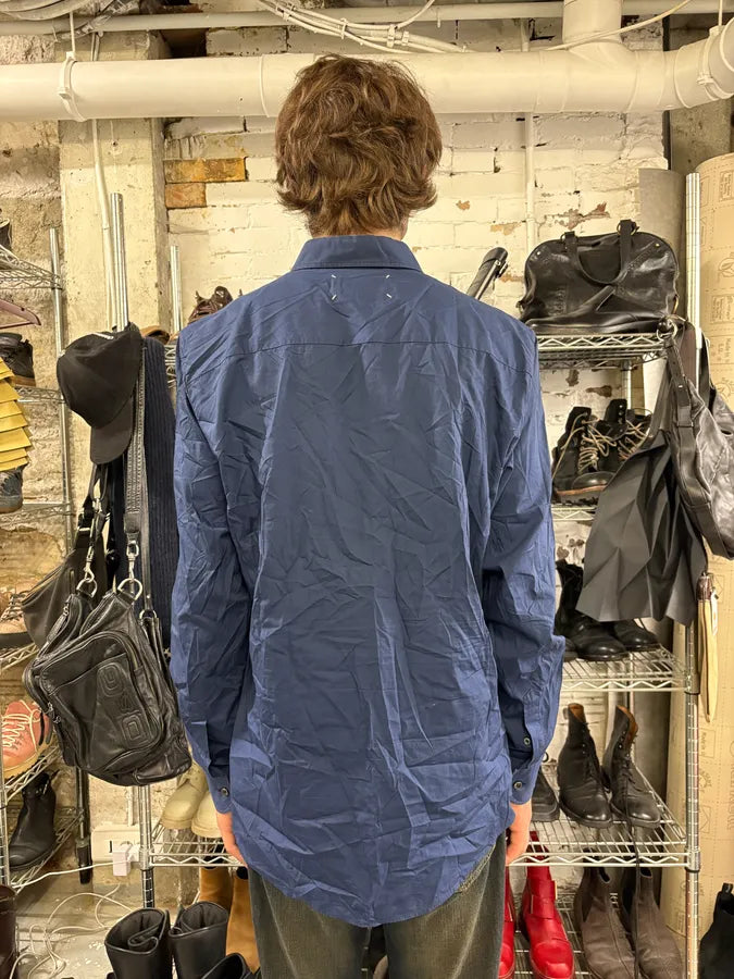 SS2014 Maison Margiela Navy Signature Shirt RYiEIxB 2