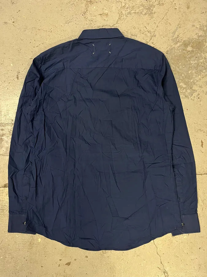 SS2014 Maison Margiela Navy Signature Shirt RYiEIxB 5