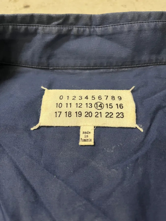 SS2014 Maison Margiela Navy Signature Shirt RYiEIxB 7