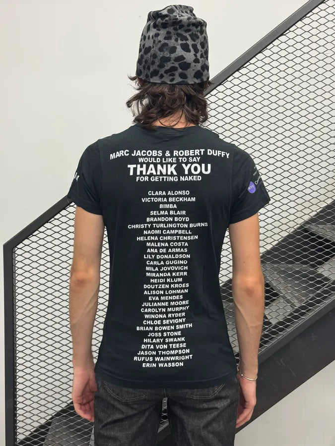 SS2014 Marc Jacobs Get Naked Protect Your Skin Black T-Shirt siaLTQh 2