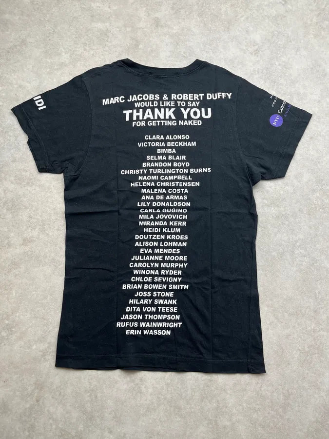 SS2014 Marc Jacobs Get Naked Protect Your Skin Black T-Shirt siaLTQh 4