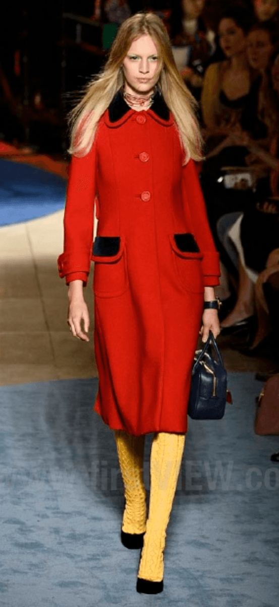 SS2014 Miu Miu Red Double-Breasted Coat YRFuZdG 2