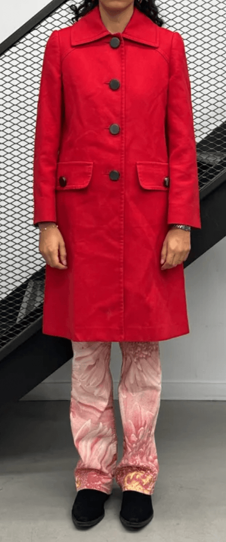 SS2014 Miu Miu Red Double-Breasted Coat YRFuZdG 3