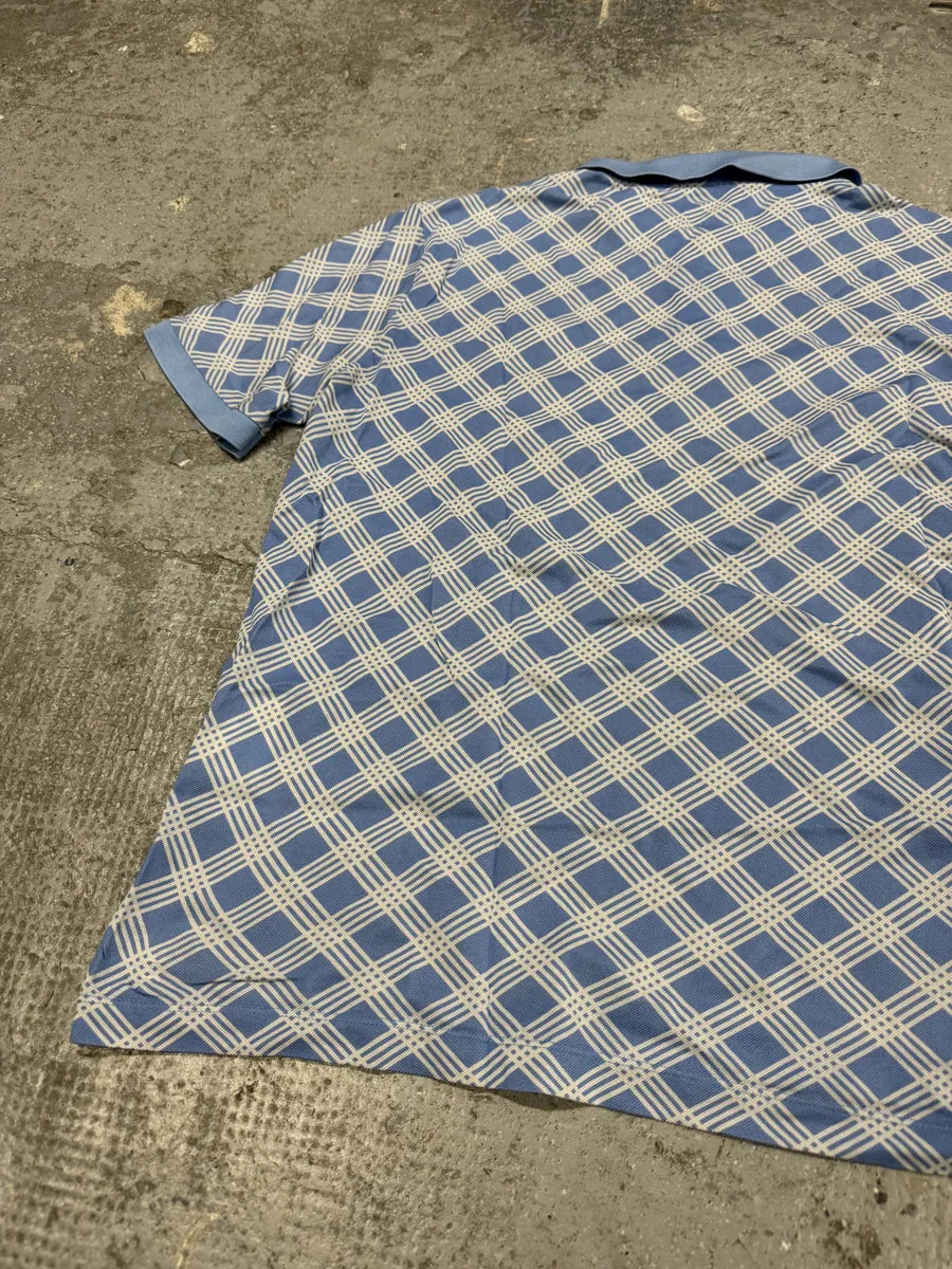 SS2014 Prada Blue Contemporary Logo Polo (S) WQtCXBz 3