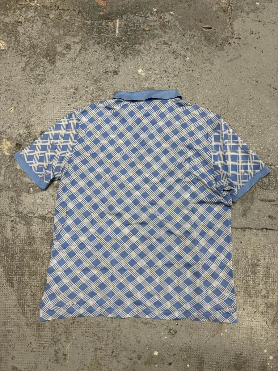 SS2014 Prada Blue Contemporary Logo Polo (S) WQtCXBz 4