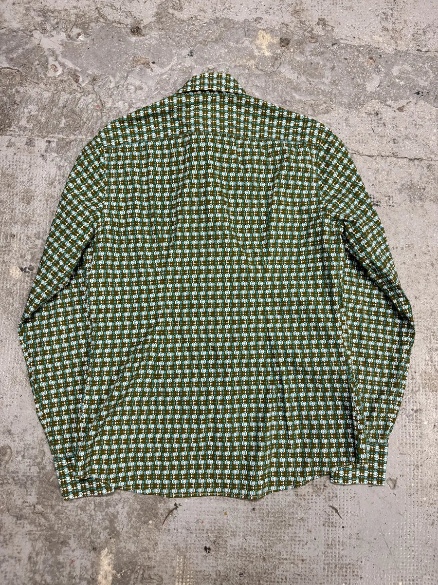 SS2014 Prada Green Patterned Shirt (S) JtXdzLe 1