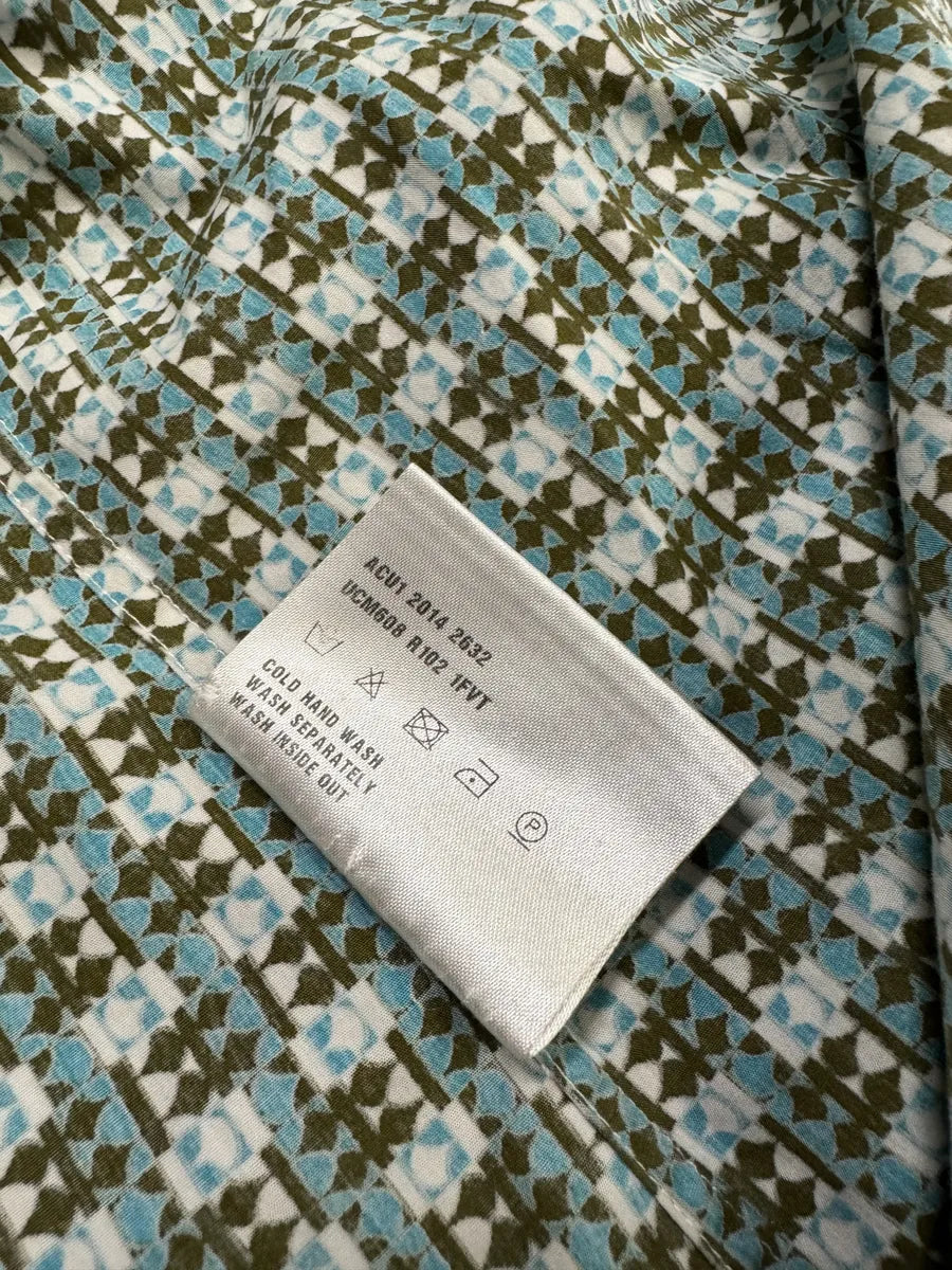 SS2014 Prada Green Patterned Shirt (S) JtXdzLe 6