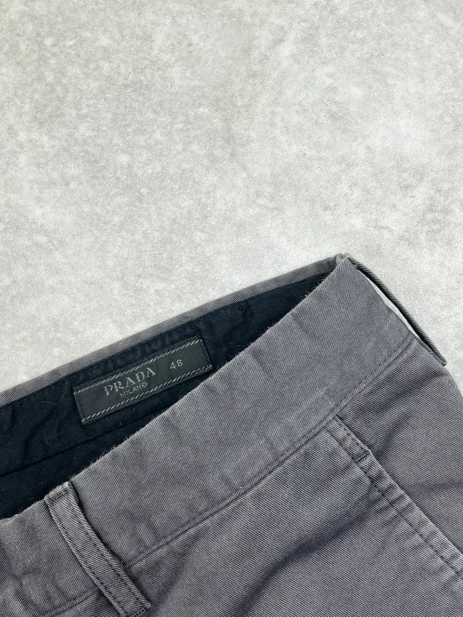 SS2014 Prada Grey Chino Slim Pants BmaeyMr 8