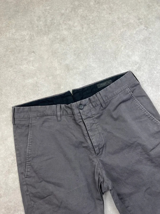 SS2014 Prada Grey Chino Slim Pants BmaeyMr 5