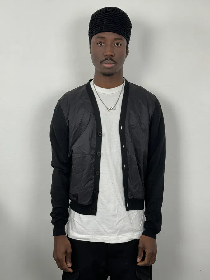 SS2014 Prada Hybrid Black Minimalist Cardigan  iQABfbx 1