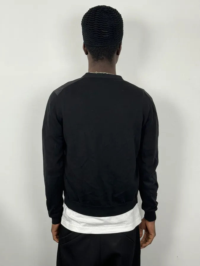 SS2014 Prada Hybrid Black Minimalist Cardigan  iQABfbx 2