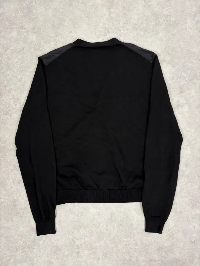SS2014 Prada Hybrid Black Minimalist Cardigan  iQABfbx 6