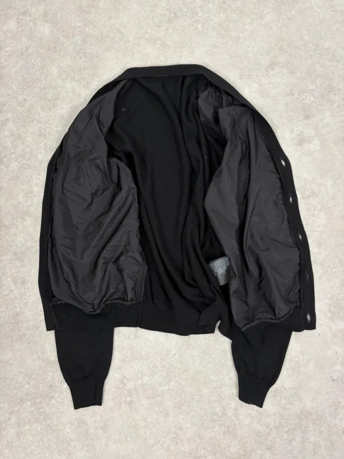 SS2014 Prada Hybrid Black Minimalist Cardigan  iQABfbx 7