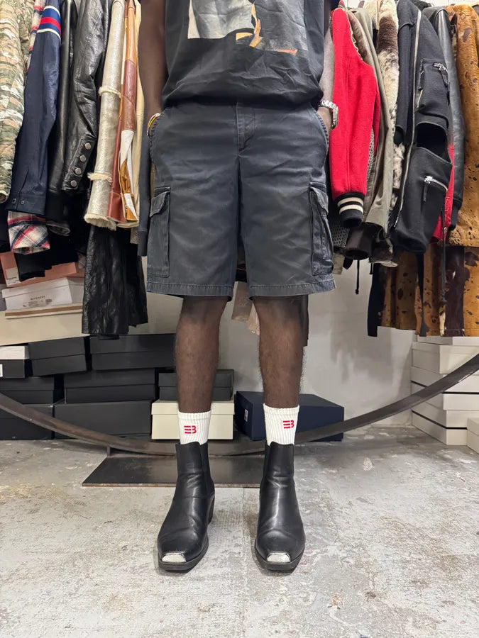 SS2014 Prada Navy Cargo Shorts VaapUhZ 3