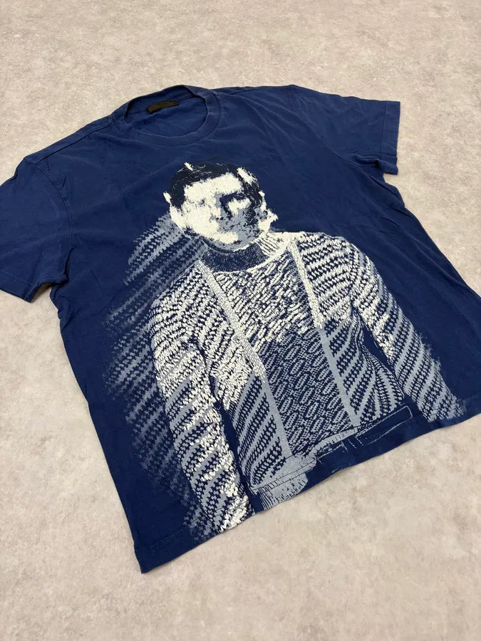 SS2014 Prada Navy Human Body T-Shirt irQJEtK 3