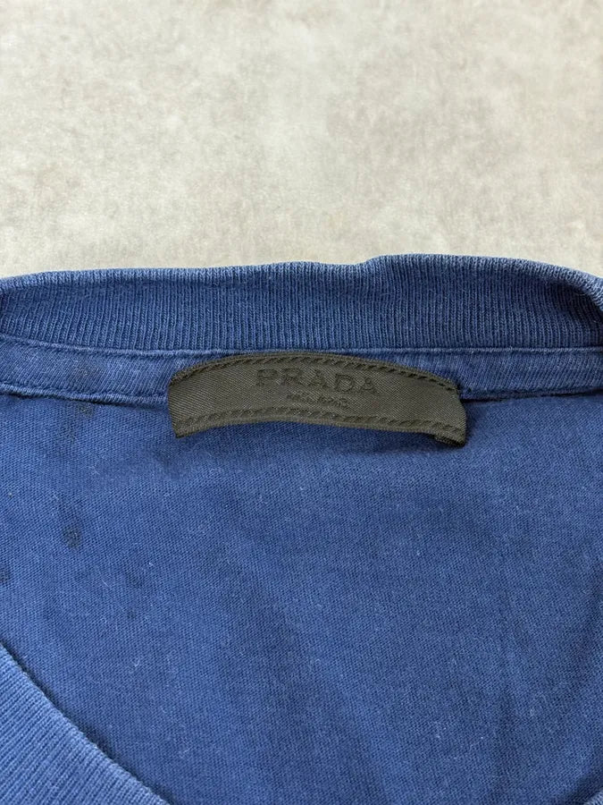 SS2014 Prada Navy Human Body T-Shirt irQJEtK 7