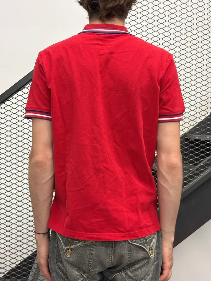SS2014 Prada Red Striped Collar Polo LIIZPIG 2