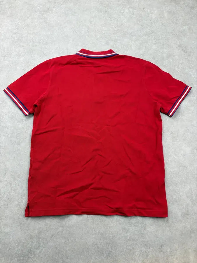 SS2014 Prada Red Striped Collar Polo LIIZPIG 5