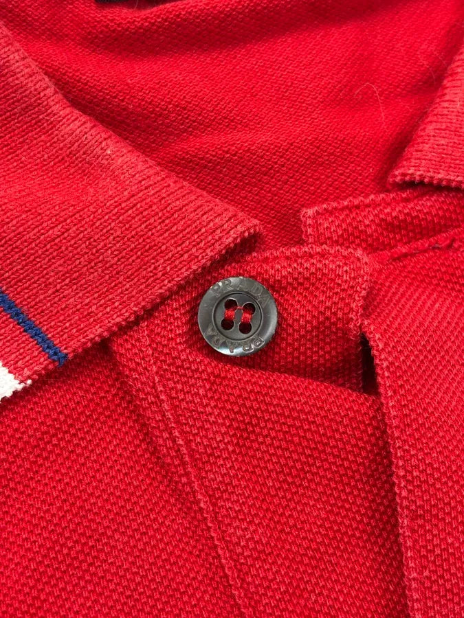 SS2014 Prada Red Striped Collar Polo LIIZPIG 7