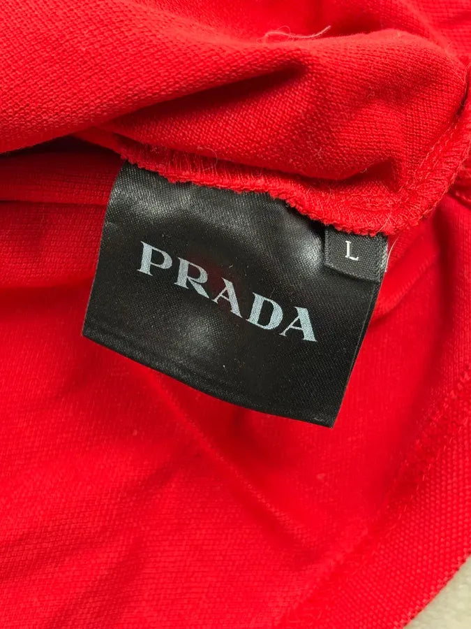 SS2014 Prada Red Striped Collar Polo LIIZPIG 9
