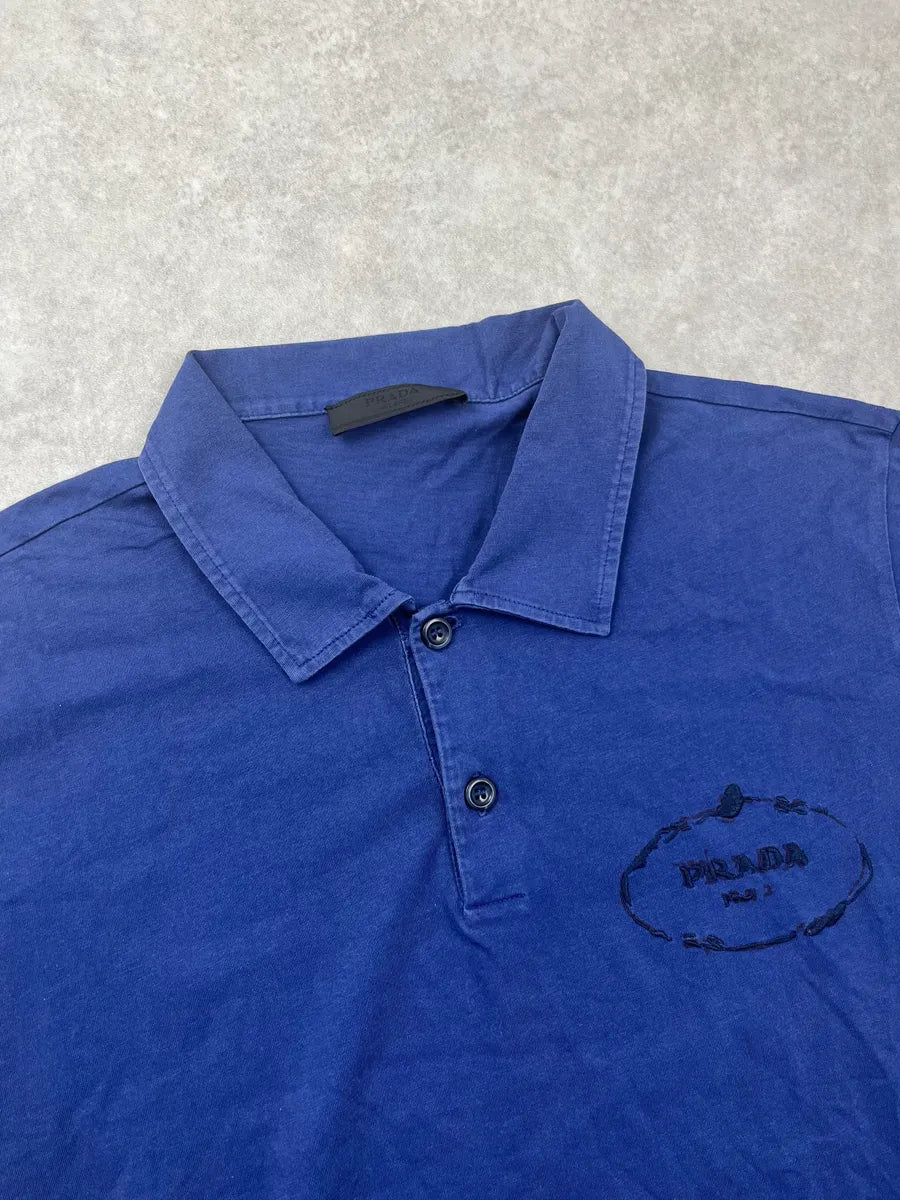 SS2014 Prada Royal Blue Polo upSJHam 4