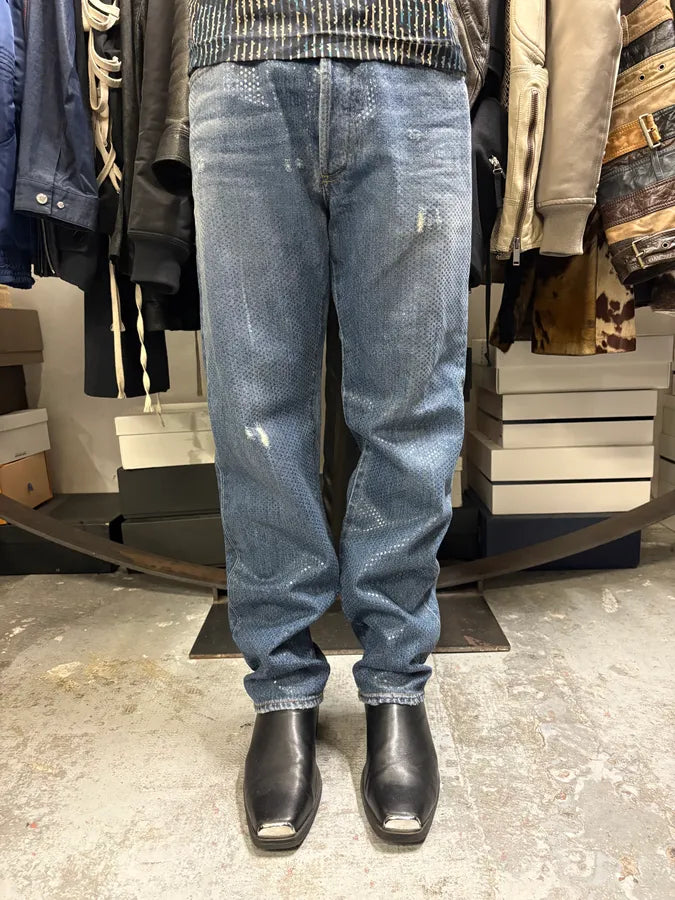 SS2014 Roberto Cavalli Shiny Blue Denim Jeans lnUvGTl 1