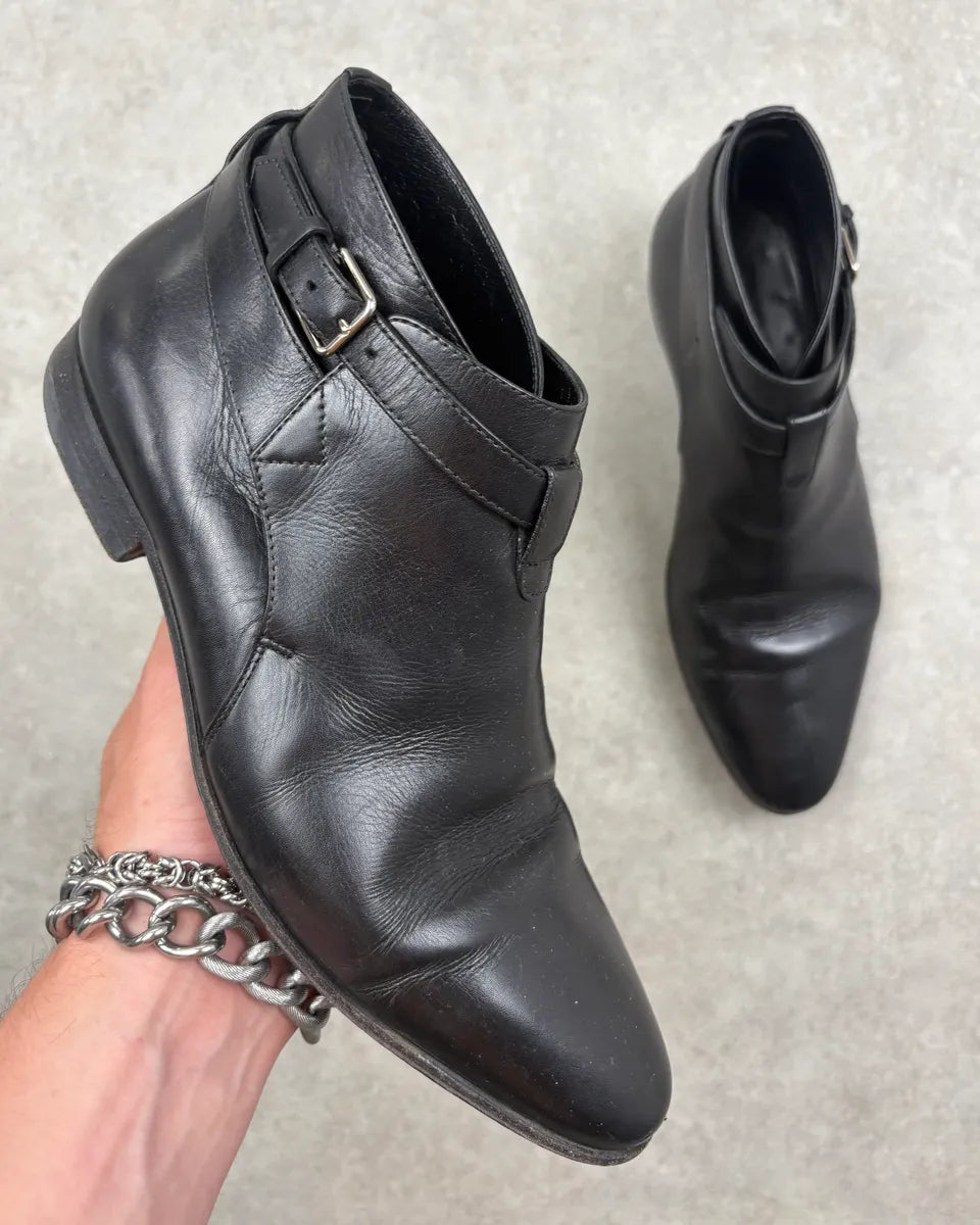 SS2014 Saint Laurent Black Leather Chelsea Boots INvYcBo 0