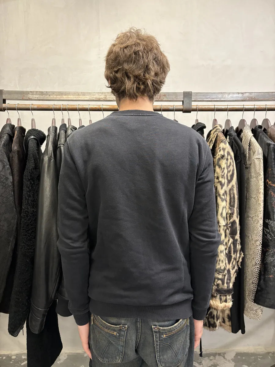 SS2014 Saint Laurent Black Savage Zebra Sweater (S) uZTSUhN 3