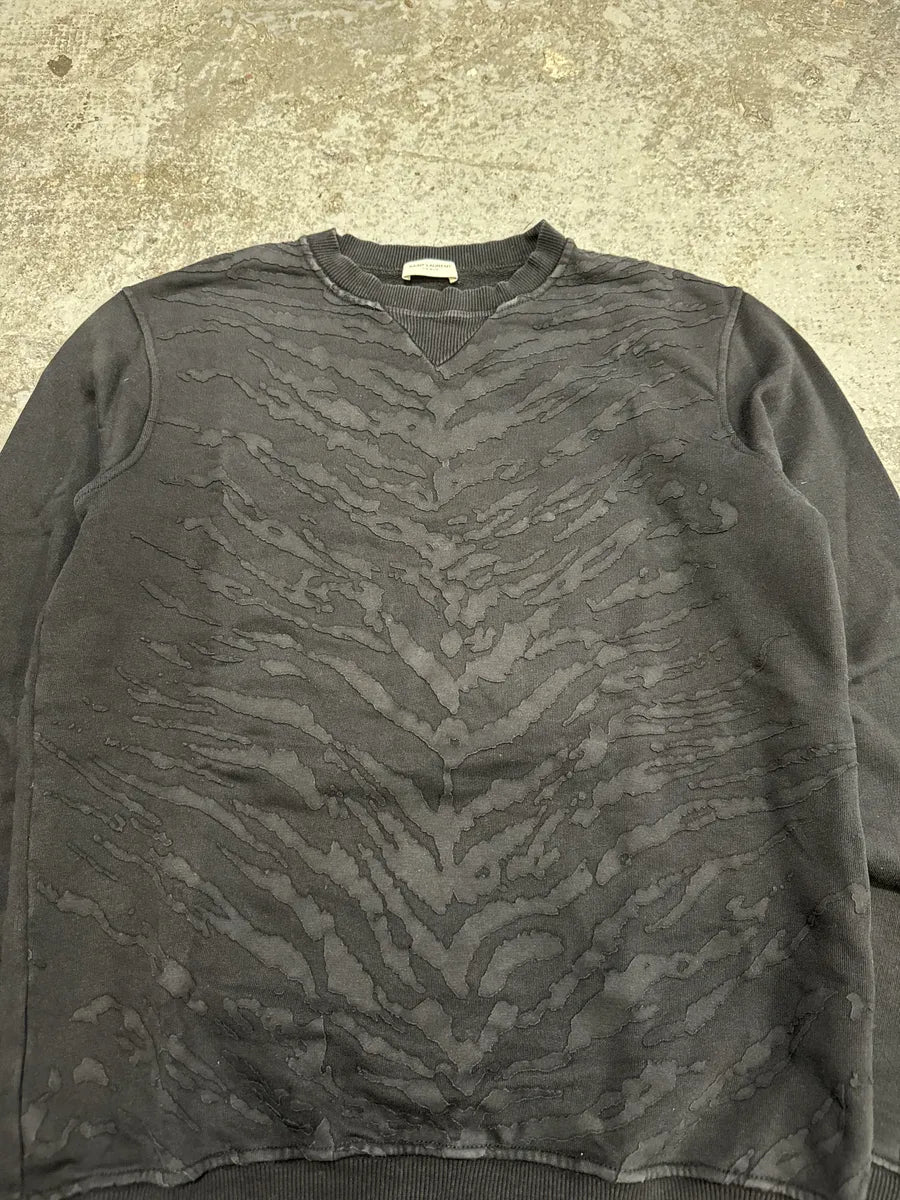 SS2014 Saint Laurent Black Savage Zebra Sweater (S) uZTSUhN 7