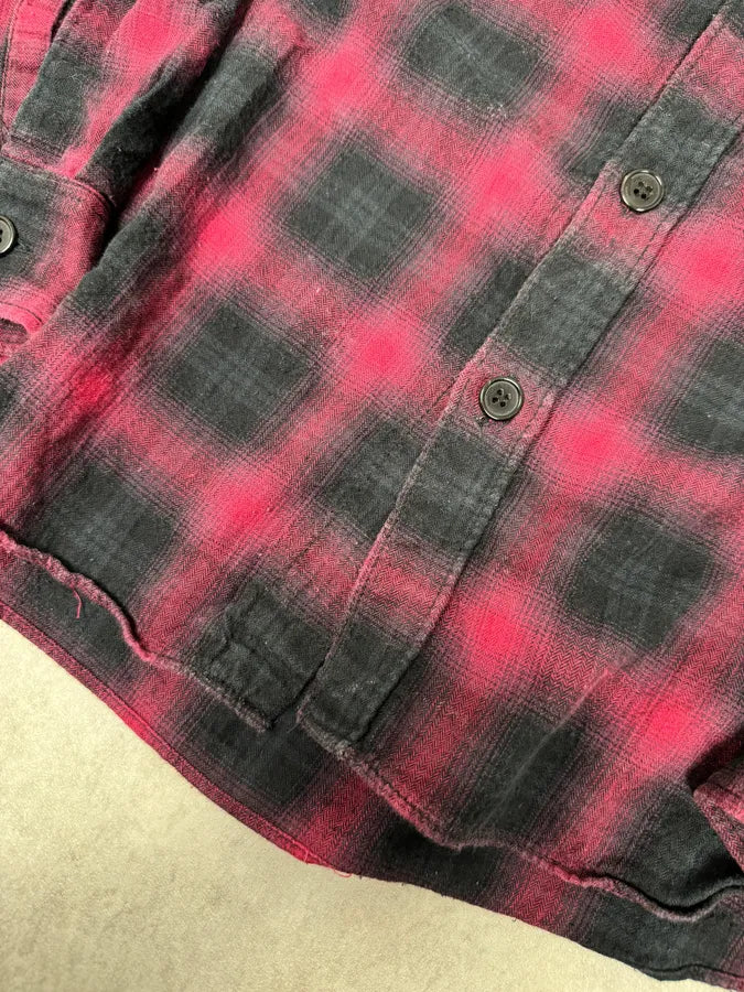 SS2014 Saint Laurent Japanese Red & Black Checkered Shirt by Hedi Slimane xuTIQgj 8