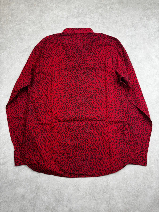 SS2014 Saint Laurent Red Leopard Shirt by Hedi Slimane vKiIaZZ 1