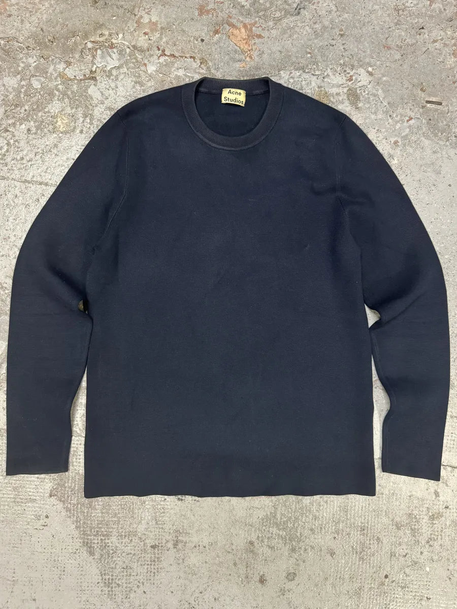 SS2015 Acne Studios Navy Lang Minimalist Sweater UIbBHqX 0