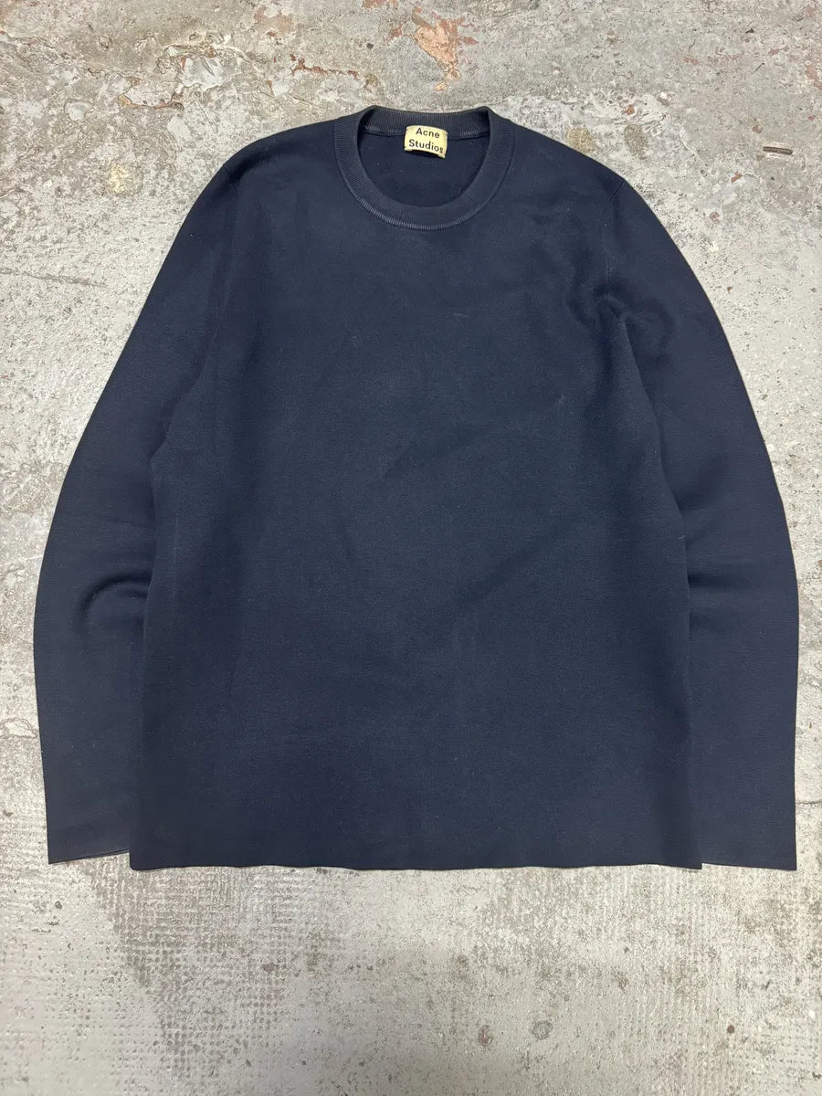 SS2015 Acne Studios Navy Lang Minimalist Sweater UIbBHqX 2