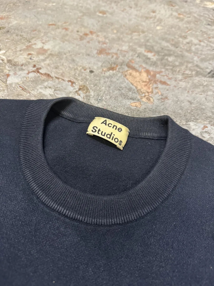 SS2015 Acne Studios Navy Lang Minimalist Sweater UIbBHqX 3