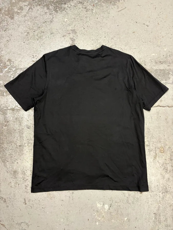SS2015 Balenciaga Black Perforated Hybrid T-Shirt mVzdyXF 5