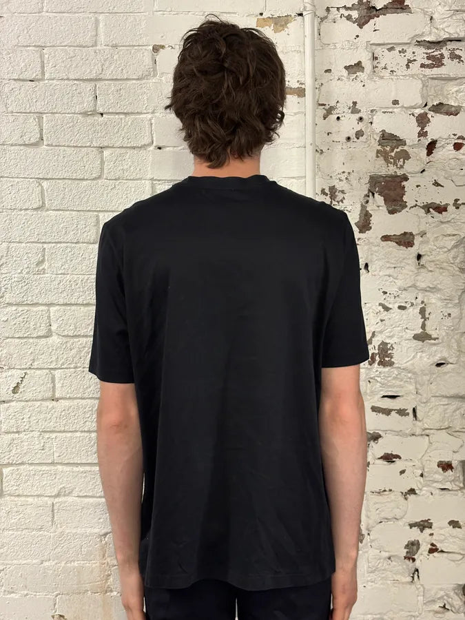 SS2015 Balenciaga Black Perforated Hybrid T-Shirt mVzdyXF 2