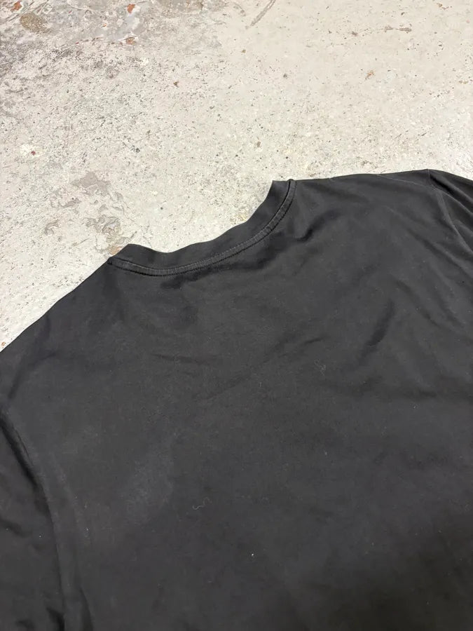 SS2015 Balenciaga Black Perforated Hybrid T-Shirt mVzdyXF 6