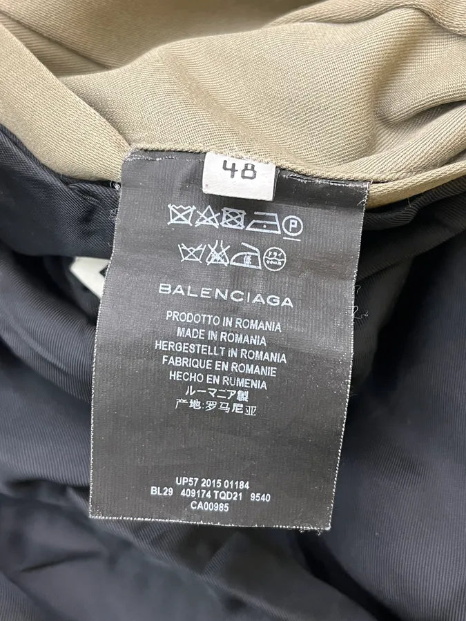 SS2015 Balenciaga Khaki Horizontal Zip Bomber Jacket LjQTJnn 10