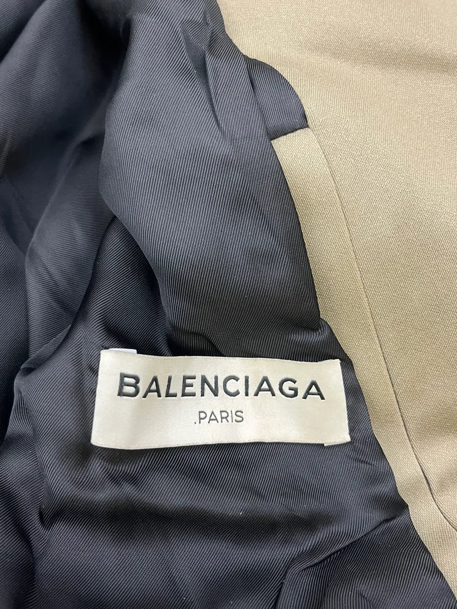 SS2015 Balenciaga Khaki Horizontal Zip Bomber Jacket LjQTJnn 11