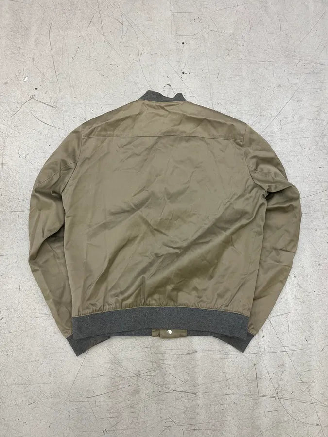 SS2015 Balenciaga Khaki Horizontal Zip Bomber Jacket LjQTJnn 6