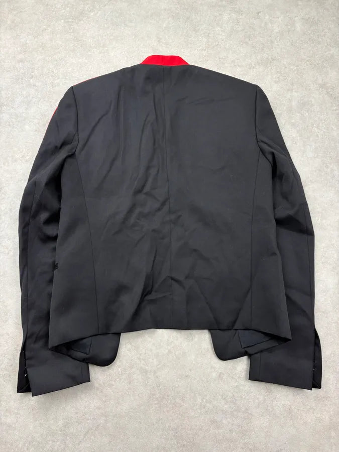 SS2015 Balmain Black Wool Striped Military Buttoned Blazer Jacket ueqUJbf 6