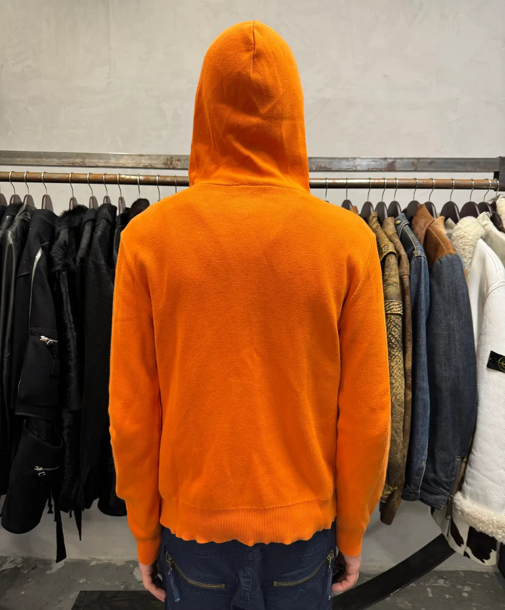 SS2015 Balmain Orange Hooded Buttoned Premium Sweater (S/M) mdwiwYU 2