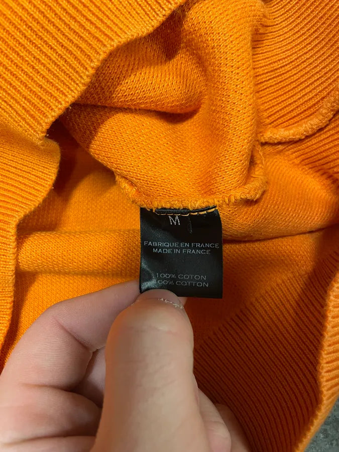 SS2015 Balmain Orange Hooded Buttoned Premium Sweater (S/M) mdwiwYU 8