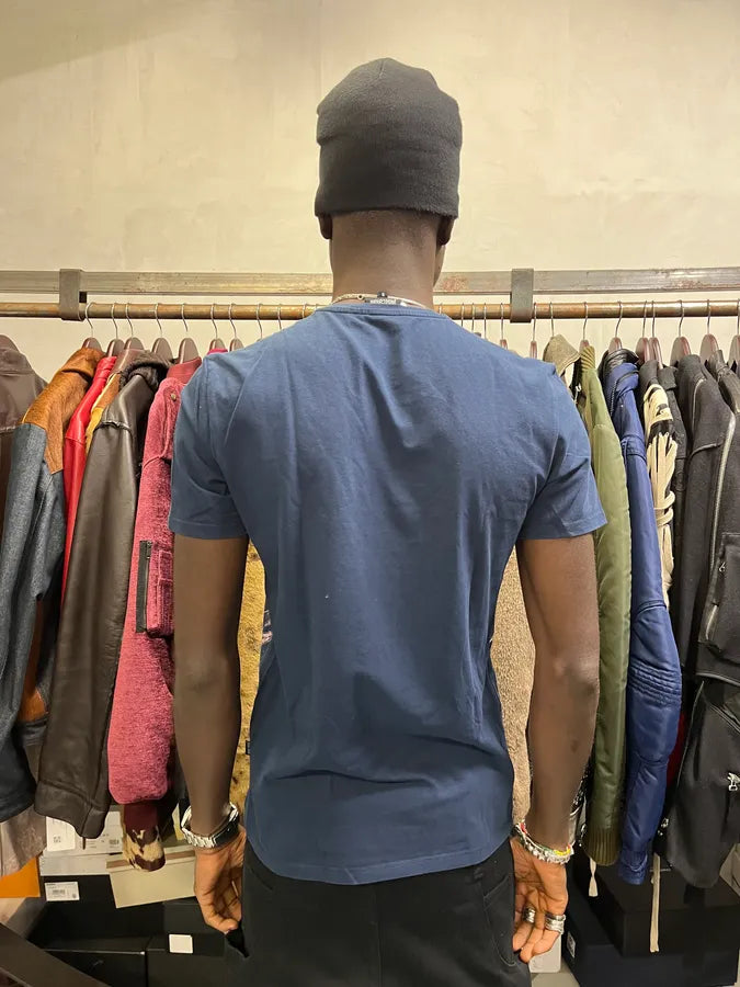 SS2015 Cavalli Lion Fire Blue T-Shirt VTbrVzl 2