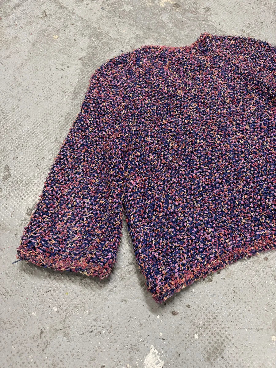 SS2015 Chanel Tweed Purple Cardigan (S/M) rXhbjRe 5